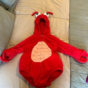 Red lobster Halloween costume, 18 months. Hoodie. Long sleeve.